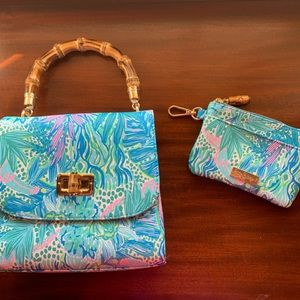 Lily Pulitzer Purse and Coin Purse: New Never Used